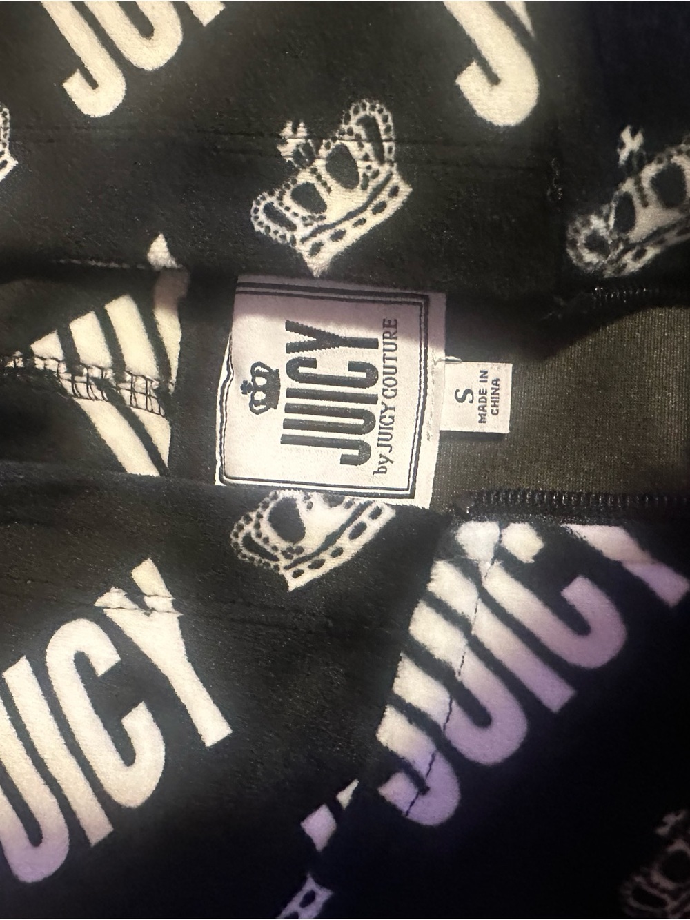 Juicy Couture Black and White Logo Jumpsuit - Picture 2 of 5